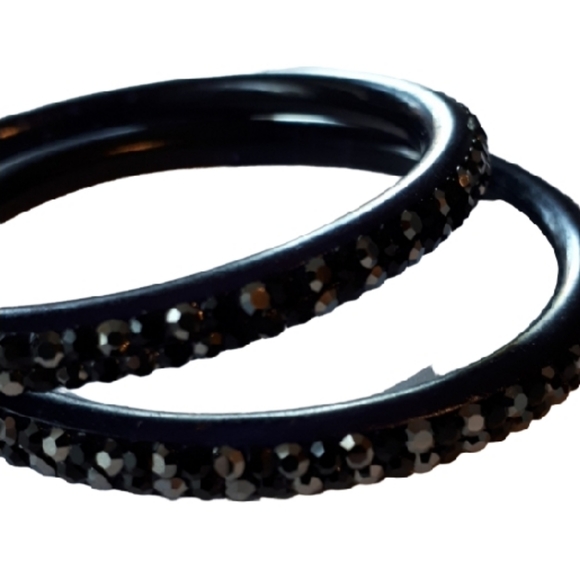 Black crystal bangels - Picture 2 of 2
